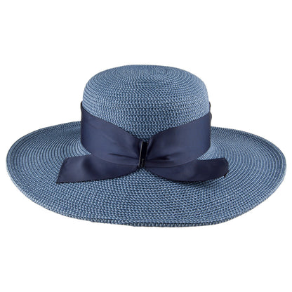 Chapeau Canotier à Bord Large Manchester bleu marine BETMAR