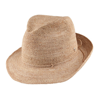 Chapeau Trilby en Paille Fai naturel HELEN KAMINSKI