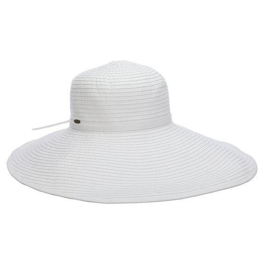 Chapeau Été à Bord Large Russo blanc SCALA