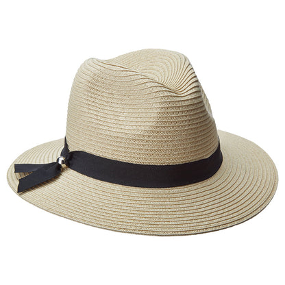 Chapeau Fedora Safari En Papier Tressé Beatty naturel SCALA