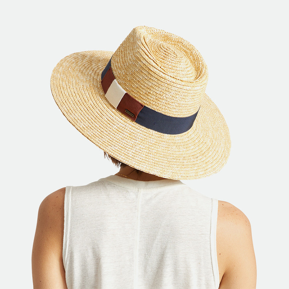 Chapeau Été en Paille Joanna miel BRIXTON