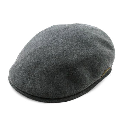 Casquette Plate en Laine 504 avec Protège-Oreilles flanelle foncée KANGOL