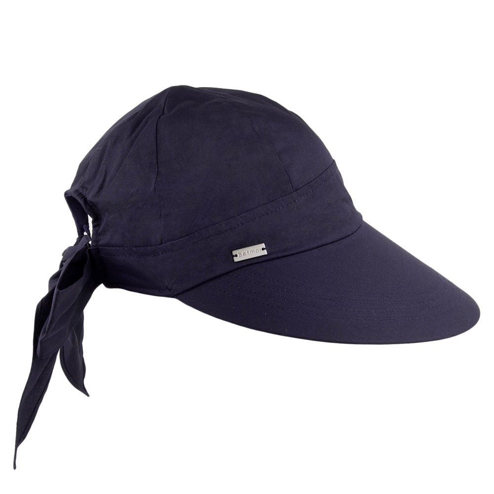 Visière Face Framer en coton bleu marine BETMAR