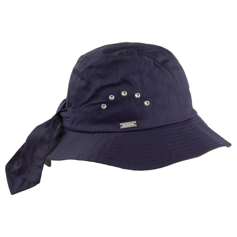 Chapeau Cloche Knotted bleu marine BETMAR