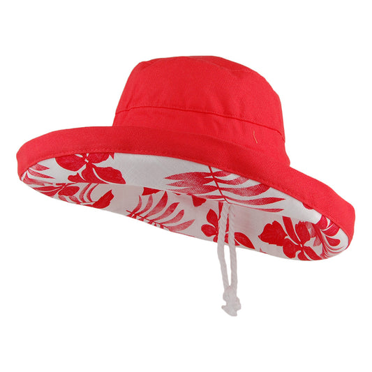 Chapeau Été Pliable en Coton Aninata corail SCALA
