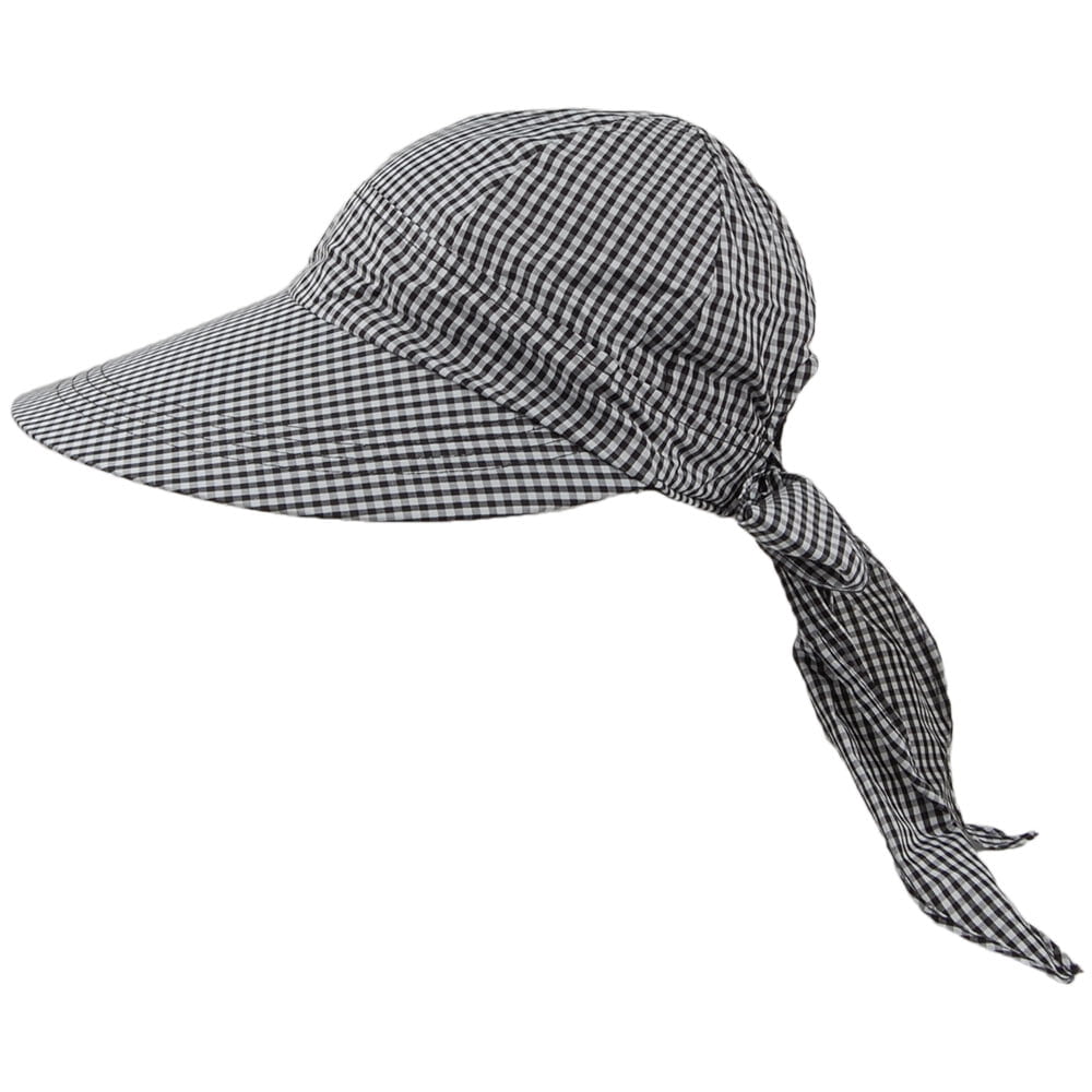 Visière Face Framer Vichy noir-blanc BETMAR