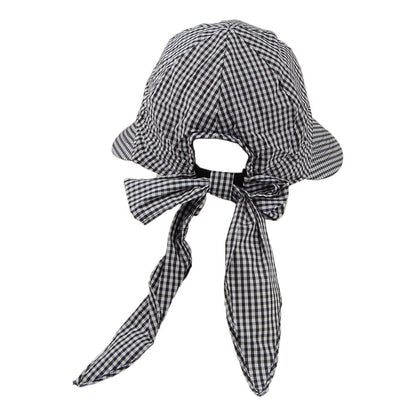 Visière Face Framer Vichy noir-blanc BETMAR
