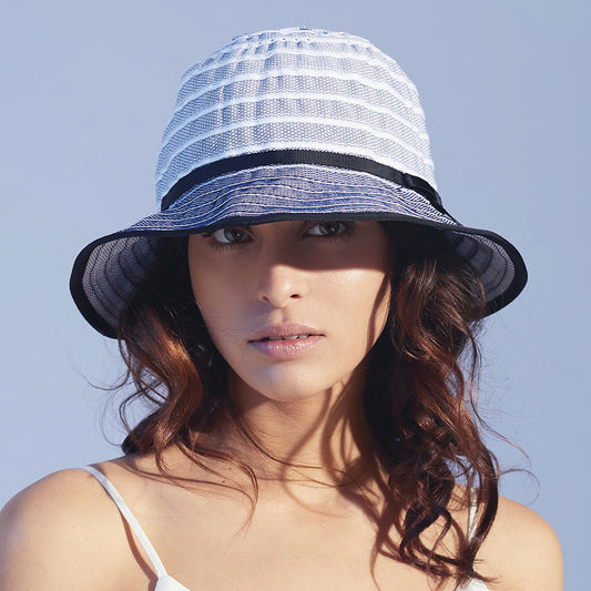 Chapeau Cloche Ruban bleu SEEBERGER