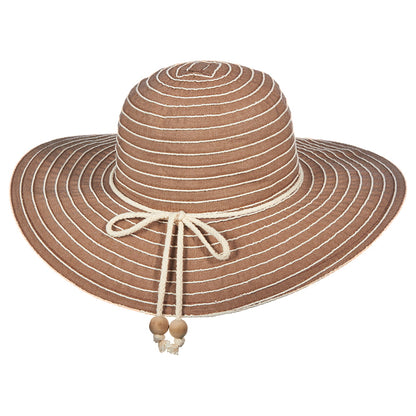 Chapeau Été à Bord Large Sonia marron CAPPELLI