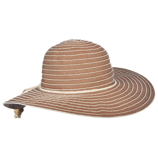 Chapeau Été à Bord Large Sonia marron CAPPELLI