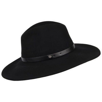 Chapeau Fedora à Bord Large Layton noir BRIXTON