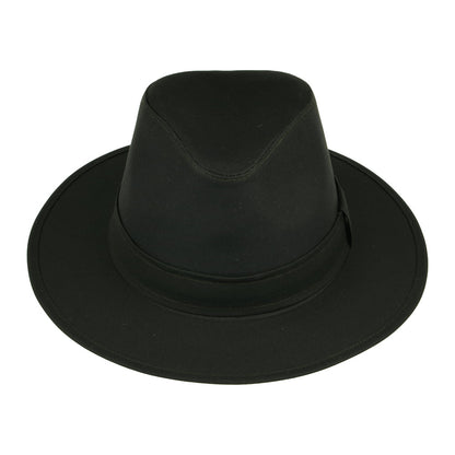 Chapeau Fedora Drifter en Coton Ciré olive FAILSWORTH
