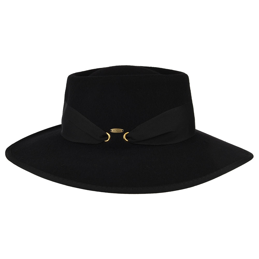 Chapeau Gaucho en Laine Feutrée noir SCALA