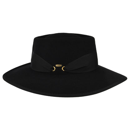 Chapeau Gaucho en Laine Feutrée noir SCALA