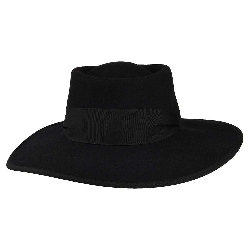 Chapeau Gaucho en Laine Feutrée noir SCALA