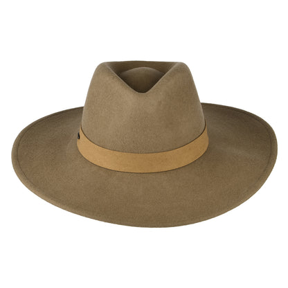 Chapeau Fedora Safari en Laine Feutrée Inaki camel SCALA