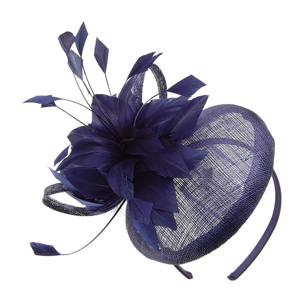 Chapeau Bibi Mandy bleu foncé JANE ANNE DESIGNS
