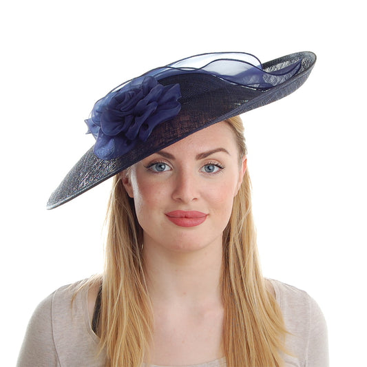 Chapeau Bibi Disque Saoirse bleu marine FAILSWORTH
