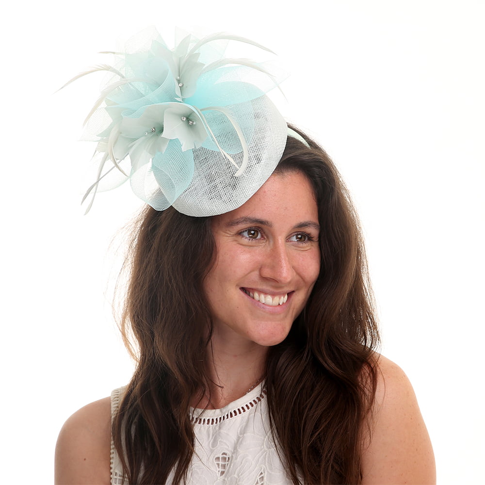 Chapeau Calot Bibi Dahlia bleu glacé JANE ANNE DESIGNS