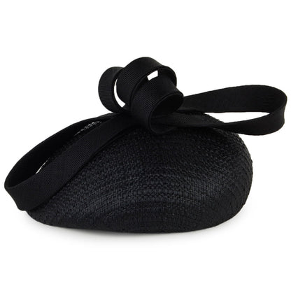 Chapeau Calot en Paille Freya noir WHITELEY