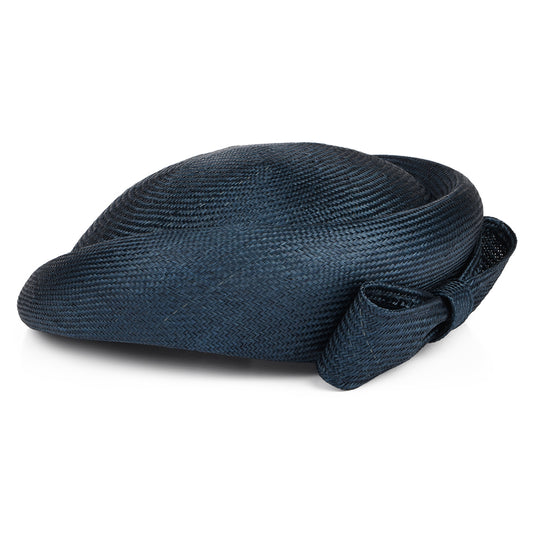 Chapeau Calot en Paille Alexia bleu marine WHITELEY