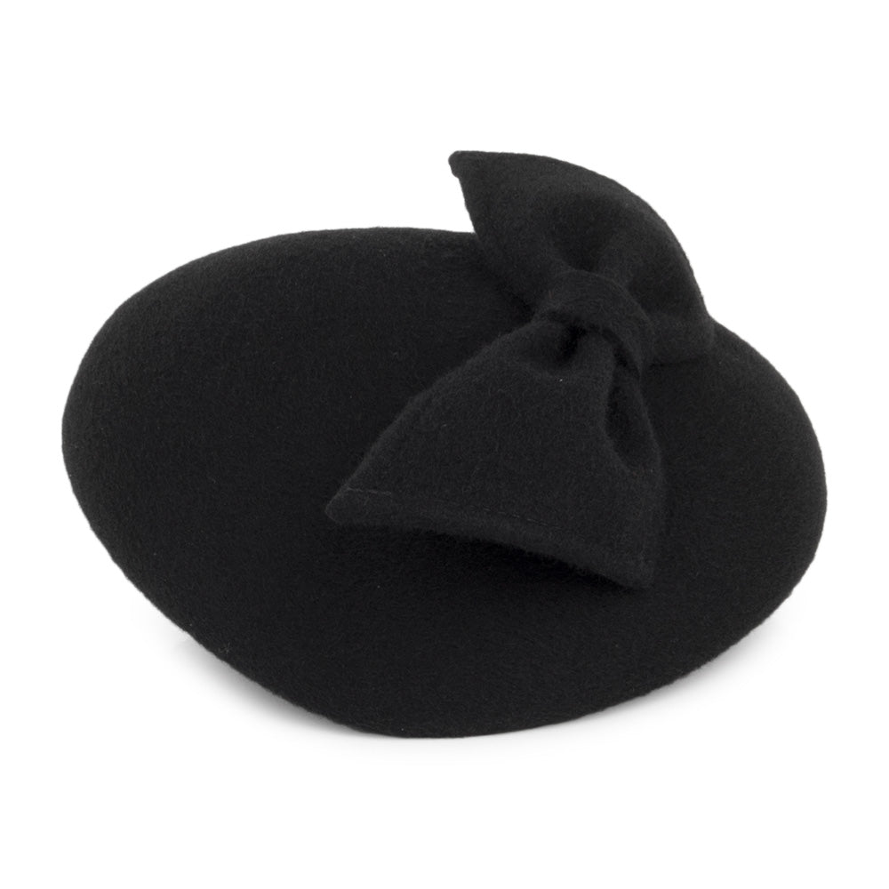 Chapeau Calot avec Nœud Kate noir WHITELEY