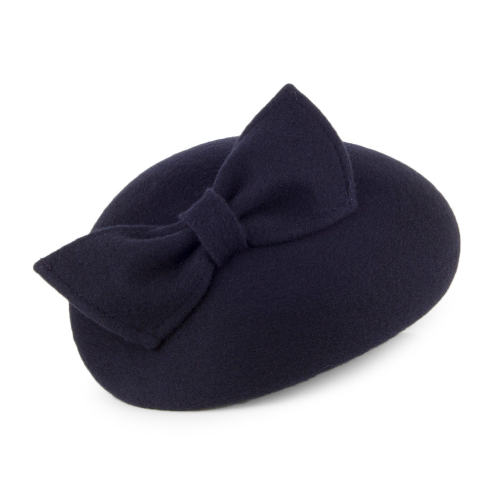 Chapeau Calot avec Nœud Kate bleu marine WHITELEY
