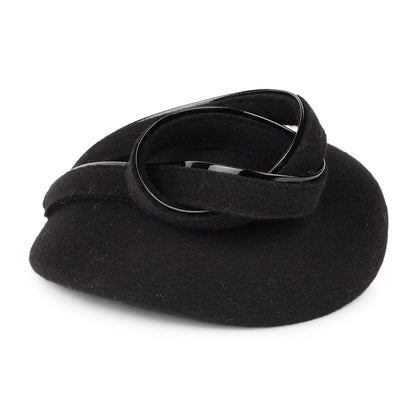 Chapeau Calot Rachael en Laine noir WHITELEY