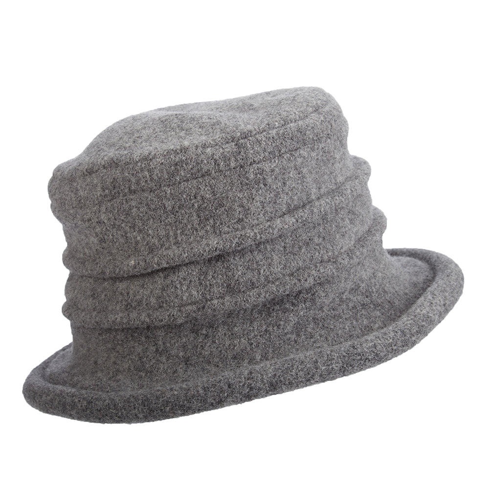 Chapeau Cloche en Laine Tula gris SCALA