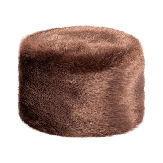 Chapeau Calot Femme Hiver en Fausse Fourrure châtaigne HELEN MOORE