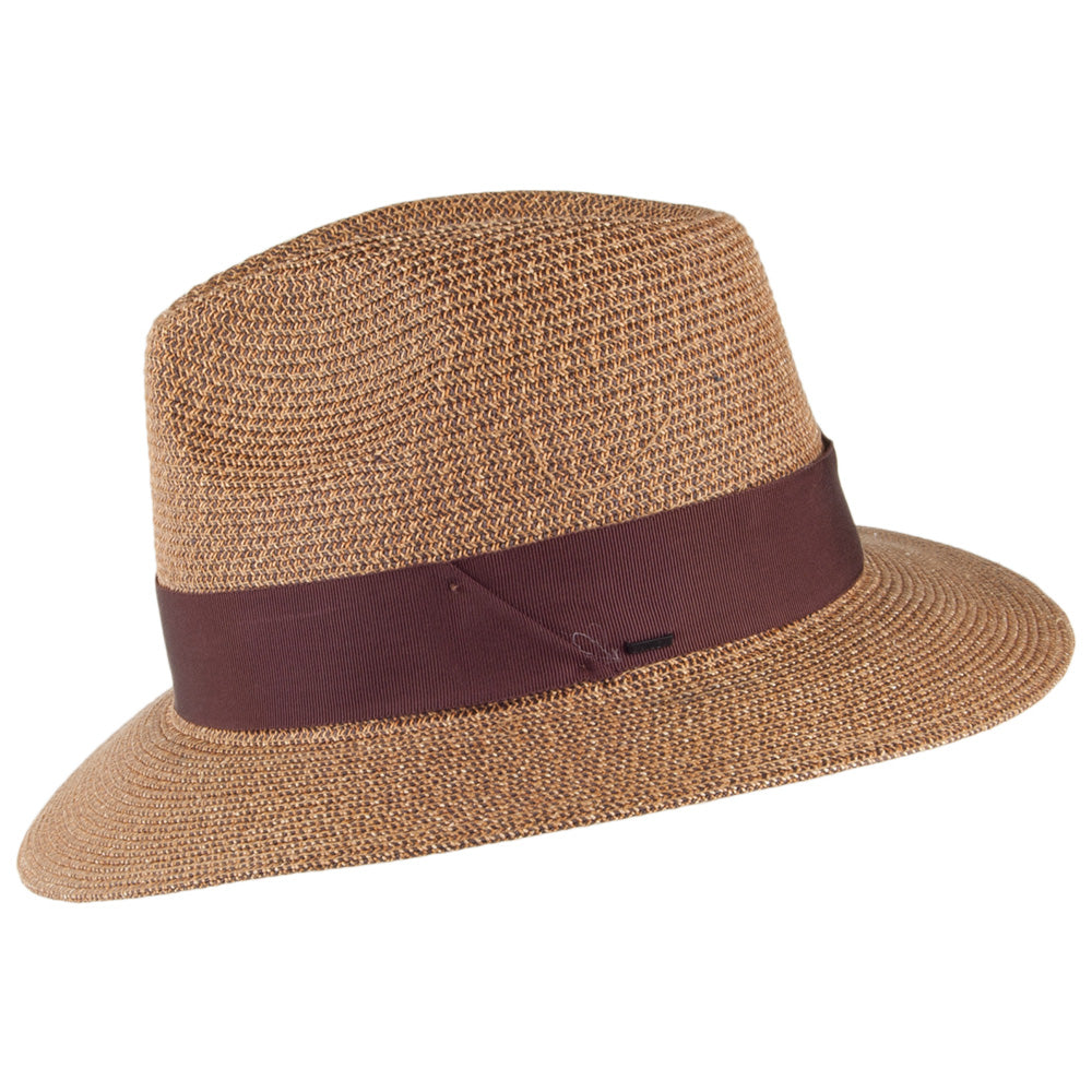 Chapeau Fedora en Paille Toyo Mullan cuivre BAILEY