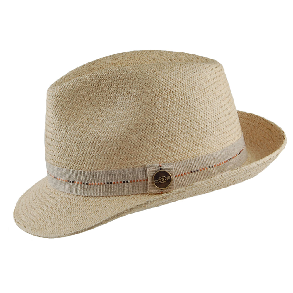 Chapeau Trilby Panama Cuenca Hardy en Paille naturel CHRISTYS