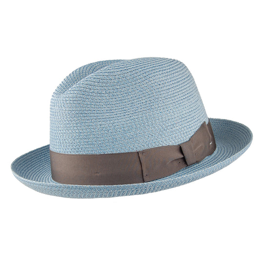 Chapeau Trilby Boss bleu fumé SIGNES