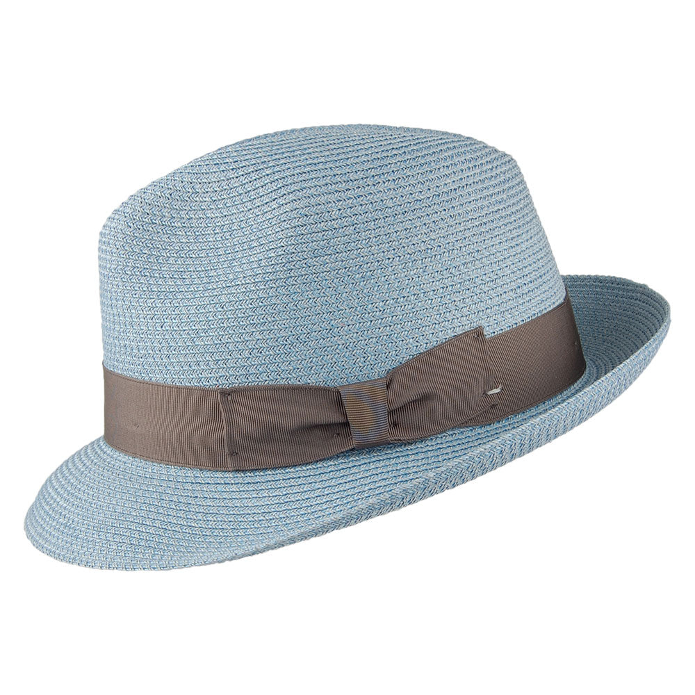 Chapeau Trilby Boss bleu fumé SIGNES