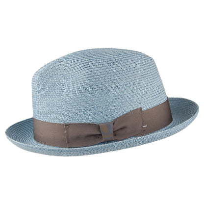 Chapeau Trilby Boss bleu fumé SIGNES