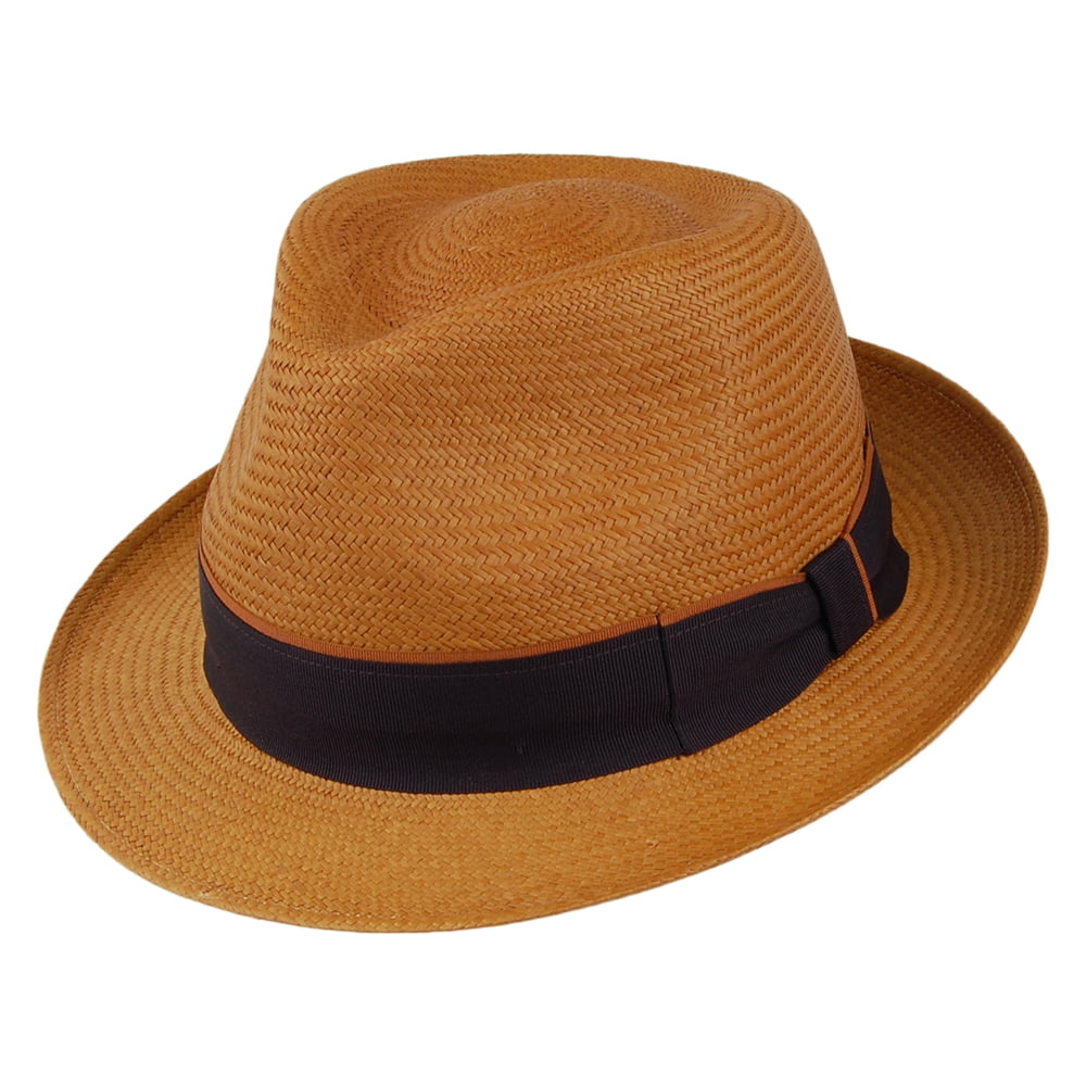 Chapeau Trilby Panama moutarde FAILSWORTH