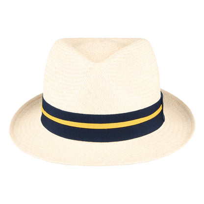 Chapeau Trilby Panama avec Bandeau à Rayures naturel FAILSWORTH