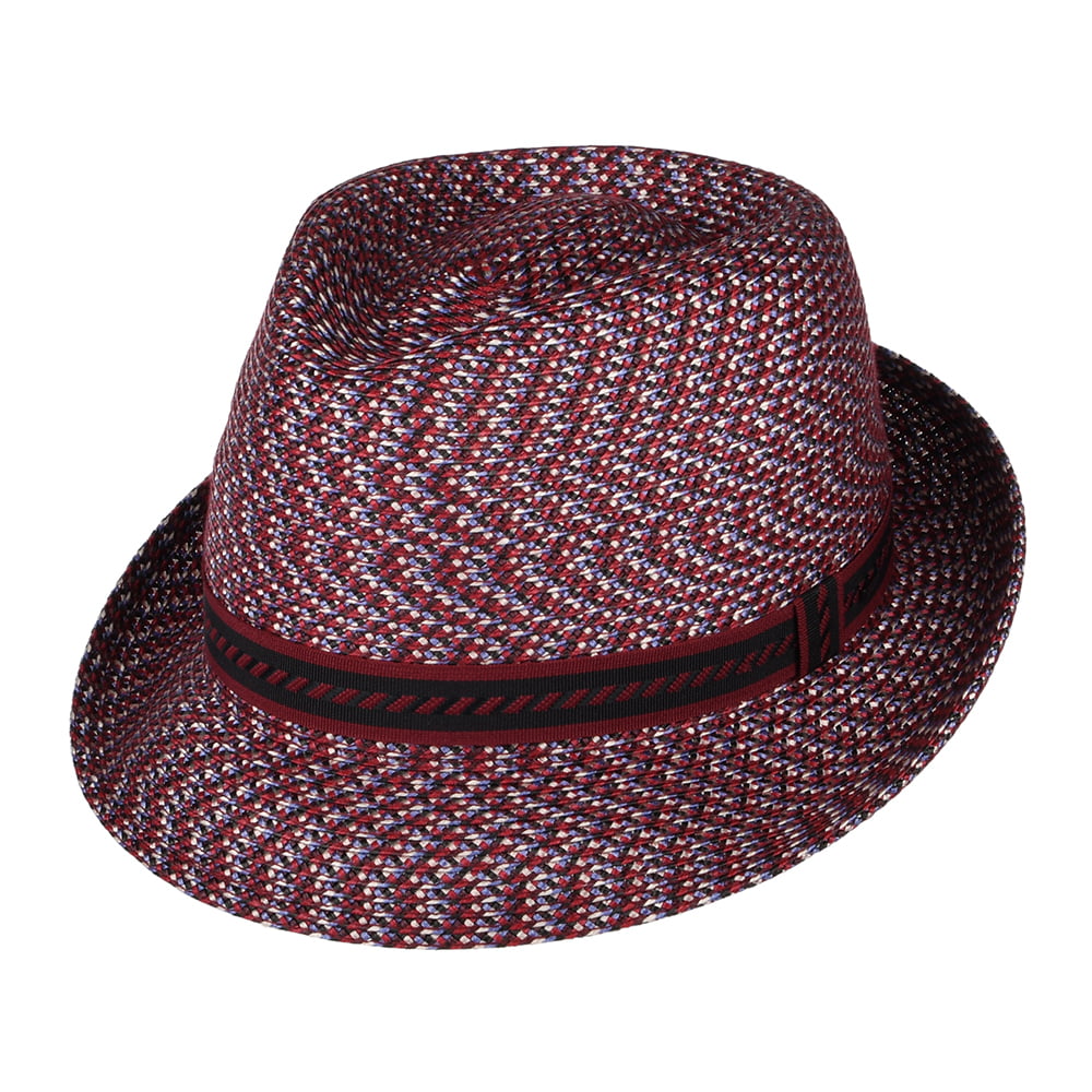 Chapeau Trilby Mannes rouge profond BAILEY