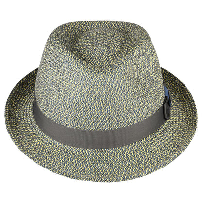 Chapeau Trilby en Paille Toyo Fairbanks mélange de bleus STETSON