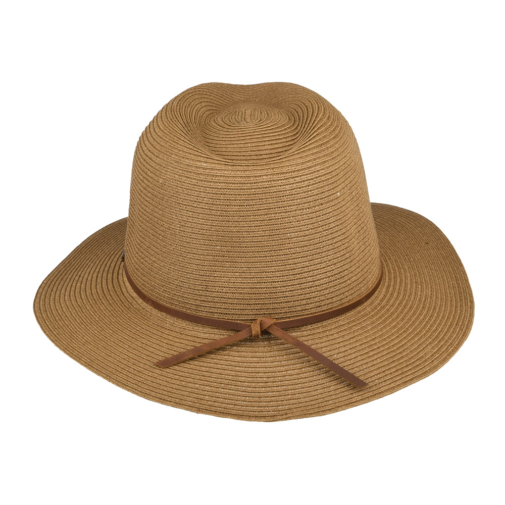 Chapeau Fedora en Paille Pliable Wesley cuivre BRIXTON