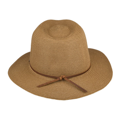 Chapeau Fedora en Paille Pliable Wesley cuivre BRIXTON