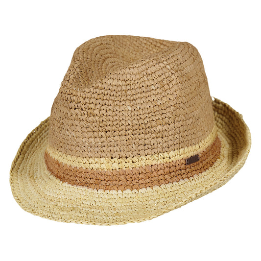 Chapeau Trilby en Raphia Brisbane blé BARTS