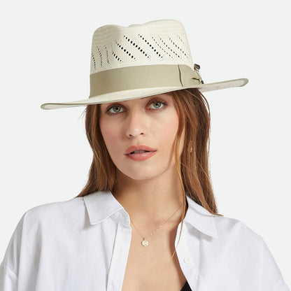 Chapeau Fedora en Paille Bandera Reserve naturel BRIXTON