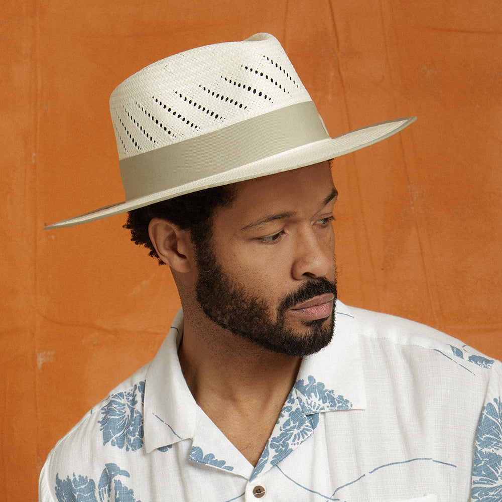 Chapeau Fedora en Paille Bandera Reserve naturel BRIXTON