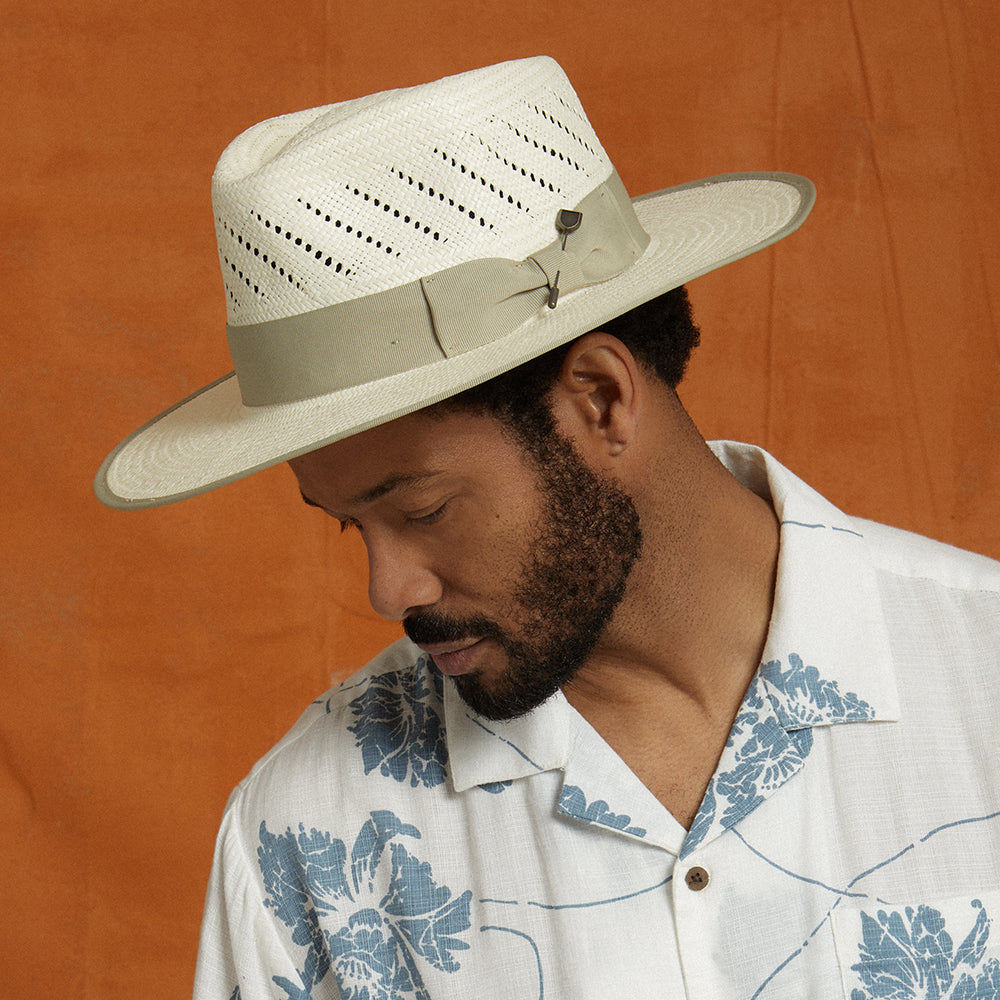 Chapeau Fedora en Paille Bandera Reserve naturel BRIXTON