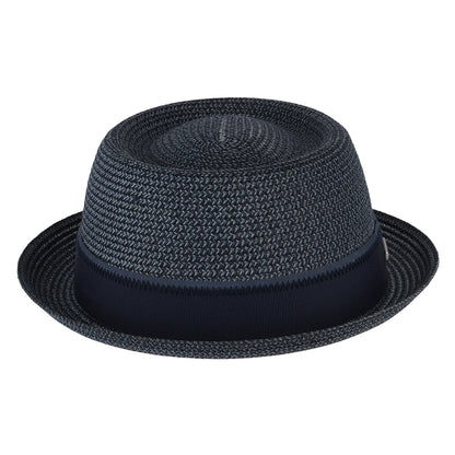 Chapeau Pork Pie en Paille Toyo bleu STETSON