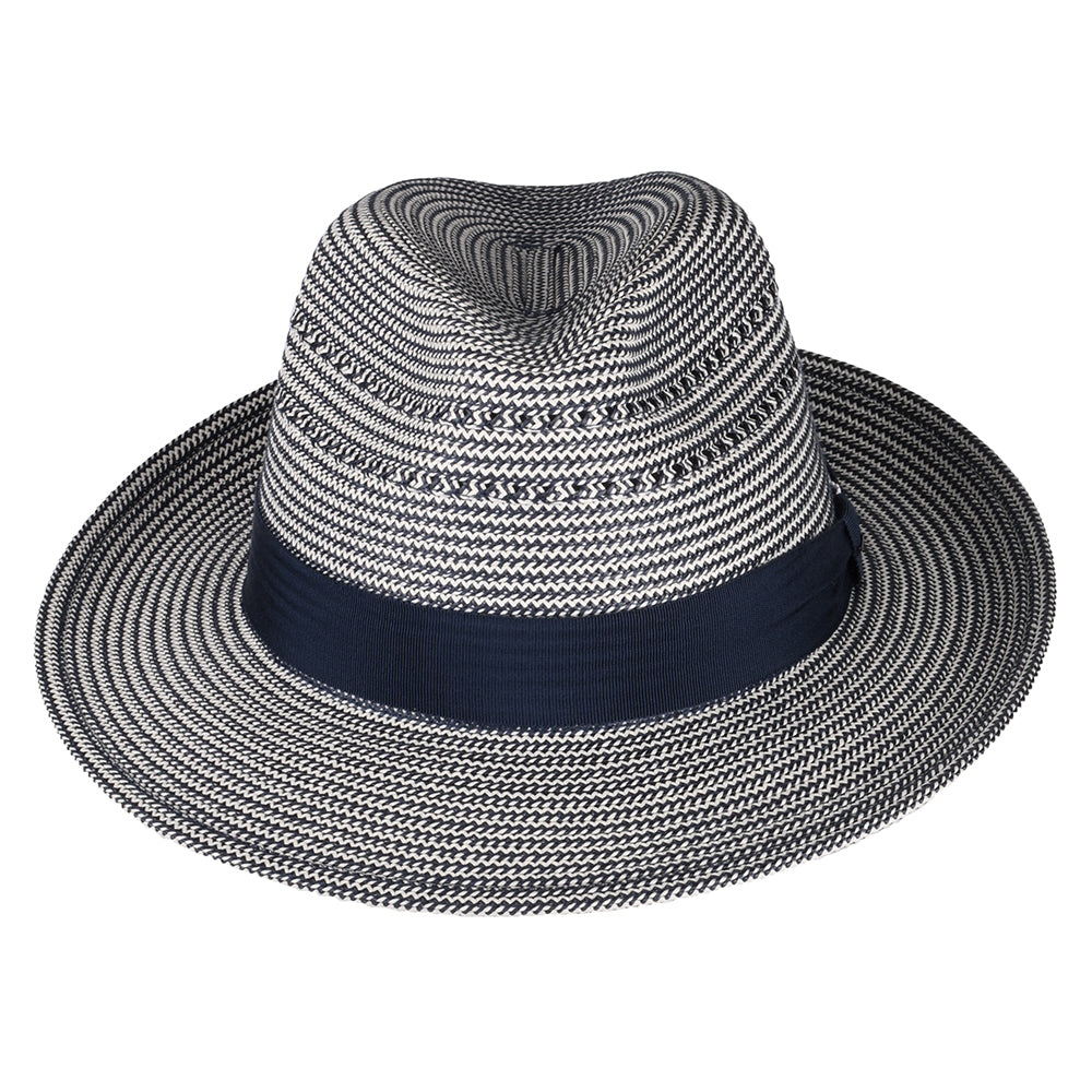 Chapeau Fedora Eli bleu marine-crème BAILEY