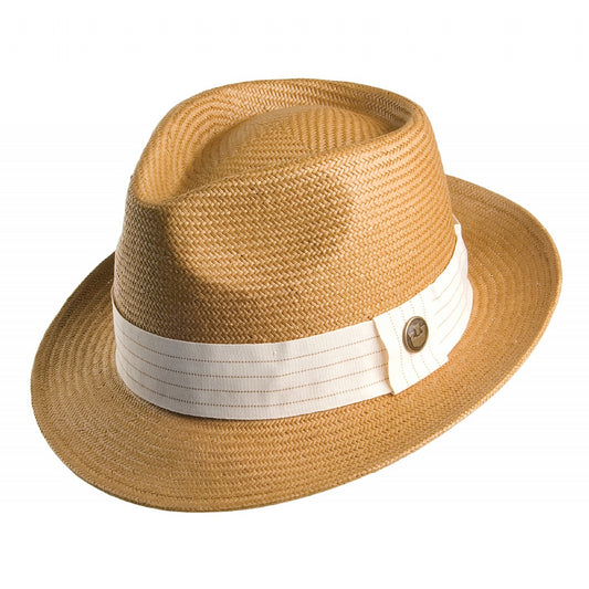 Chapeau Trilby Snare en Paille ocre GOORIN