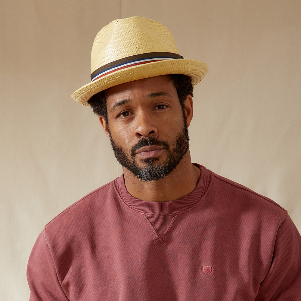 Chapeau Trilby en Paille Castor naturel BRIXTON