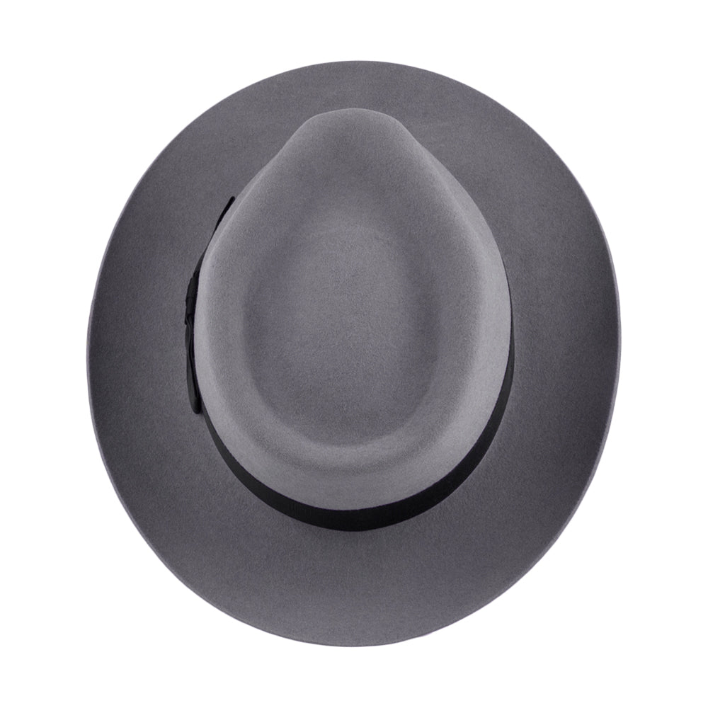 Chapeau Fedora en Fourrure Feutrée Casablanca gris clair CHRISTYS